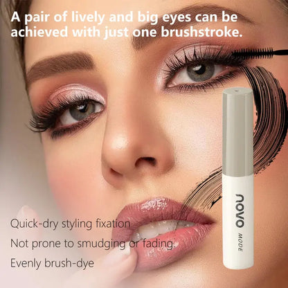 Black Mascara, Waterproof & Long-Lasting, Volumizing and Curling, Suitable for Mascara Base and Everyday Look High Class Cosmetics
