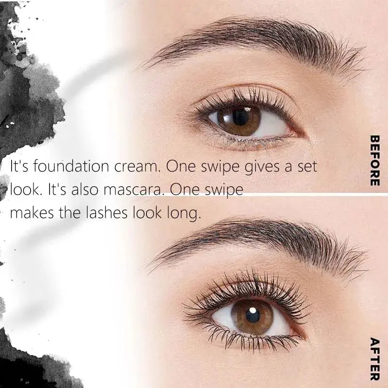 Black Mascara, Waterproof & Long-Lasting, Volumizing and Curling, Suitable for Mascara Base and Everyday Look High Class Cosmetics