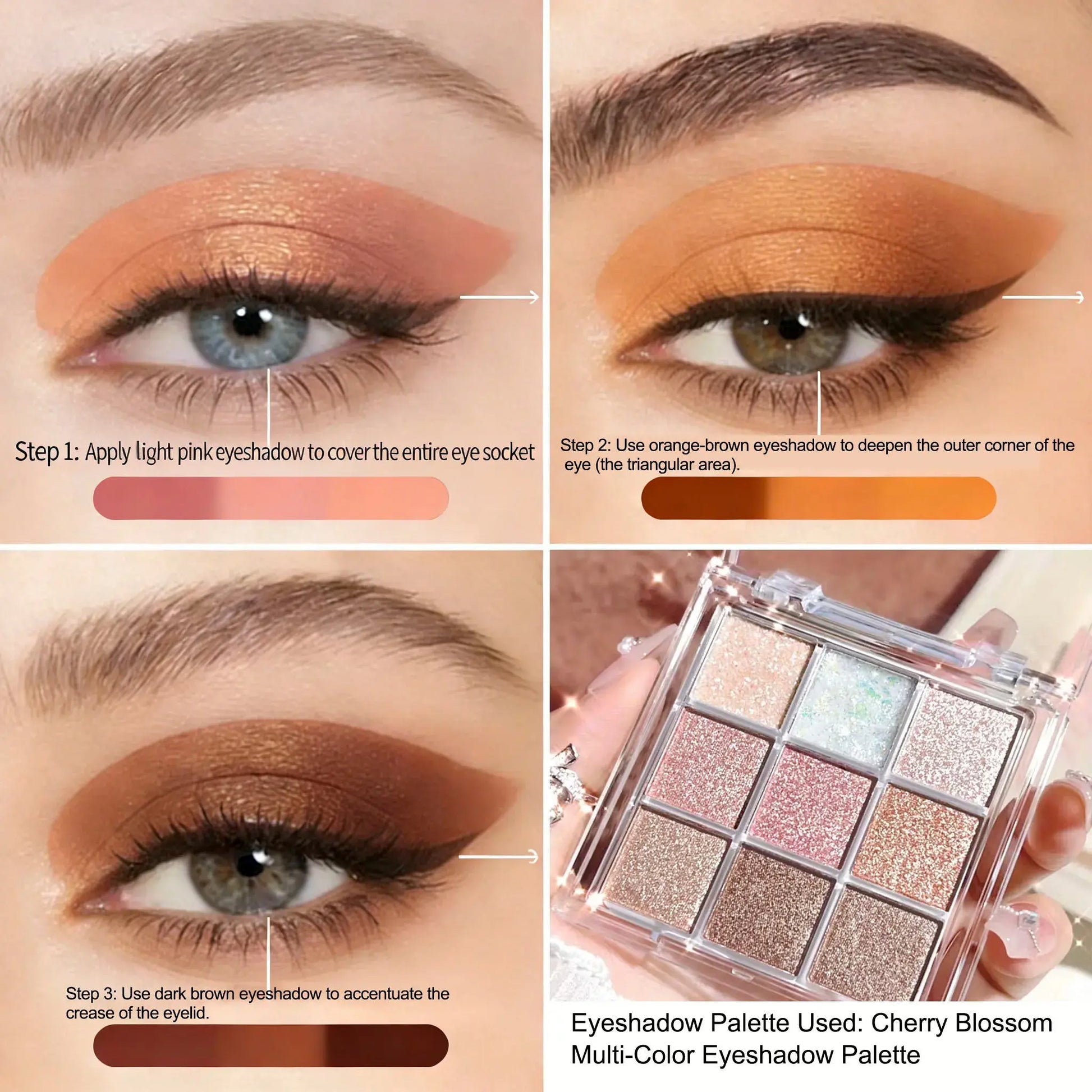 Nine-Color Eyeshadow Palette With Pearl, Fine Sparkle, Layerable Shimmer, Bright Glitter And Vibrant Colors New For Unisex High Class Cosmetics