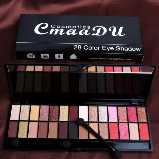 Makeup 28 Color Nude Eye Shadow Pallette Waterproof Eyeshadow Palette Lasting Make Up Brush Eyeshadow Palette Cosmetics TSLM1 High Class Cosmetics