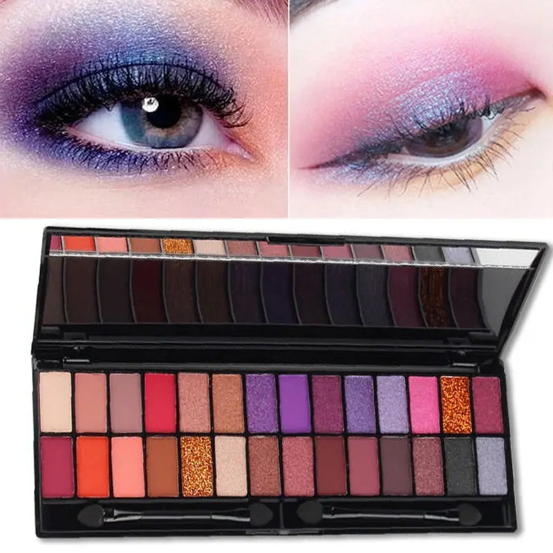 Makeup 28 Color Nude Eye Shadow Pallette Waterproof Eyeshadow Palette Lasting Make Up Brush Eyeshadow Palette Cosmetics TSLM1 High Class Cosmetics