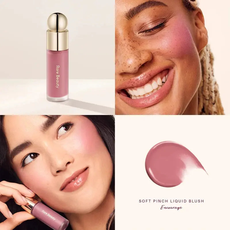 Rare Beauty Liquid Blush Silky and Glides On Smoothly Nature Long Lasting Plump Happy Hope Delight Stained Lipstick Gloss Makeup High Class Cosmetics