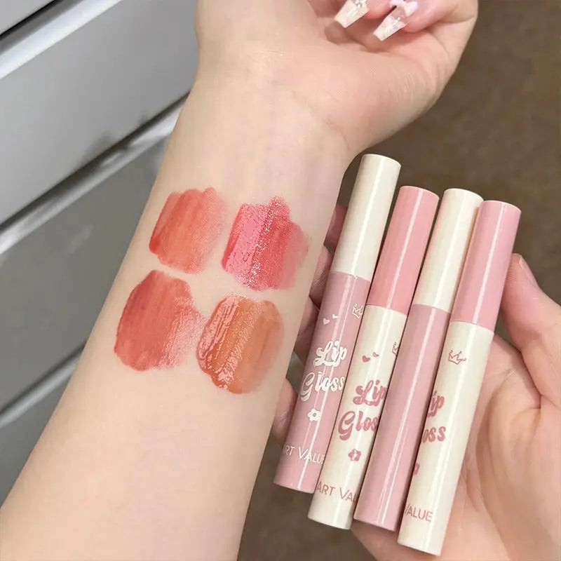 ART VALUE Makeup Set Include 4 Lip Glaze,1 Pressed Powder,1 Blush,1 Eyeliner,1 Eyebrow Pencil,1 Mascara With Necklce Cosmetics High Class Cosmetics