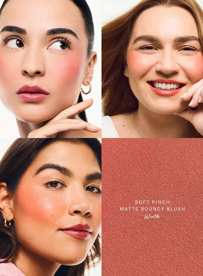 Rare Beauty Soft Pinch Matte Bouncy Cushiony Cream-to-powder Blush Airy And Lightweight Soft Pinch Liquid Blush Natural Flush High Class Cosmetics