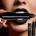 Matte black lipstick, long-lasting waterproof, no creases, Gothic dark makeup party, Halloween cosplay makeup