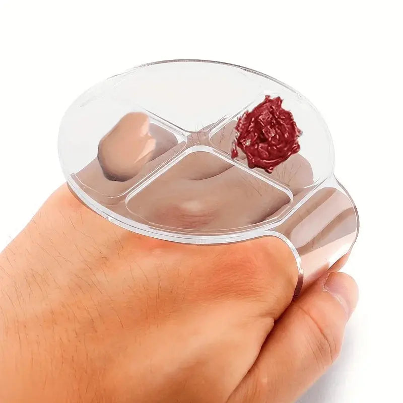 Hand Makeup Mixing Palette Makeup Hand-Held Palette Nail Art Manicure Palette Clear Makeup Palette For Mixing Foundation High Class Cosmetics