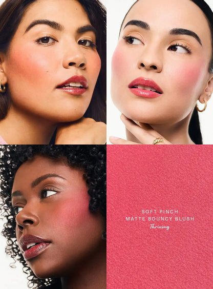 Rare Beauty Soft Pinch Matte Bouncy Cushiony Cream-to-powder Blush Airy And Lightweight Soft Pinch Liquid Blush Natural Flush High Class Cosmetics