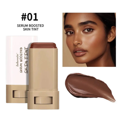 Skin Tint Stick Waterproof Nourishing Solid Tinted Serum Foundation Skin Tint Balm Face Tinted Face Contour Stick Makeup High Class Cosmetics