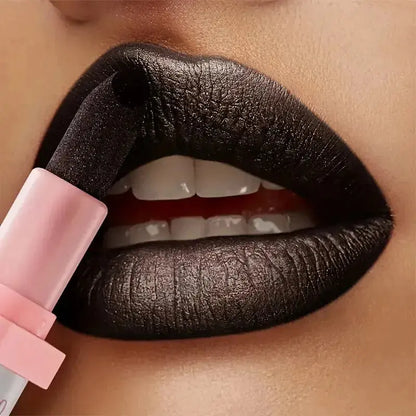 High Shine Pearlescent Lipstick, Long Wear Waterproof Lip Color, Moisturizing Plumping Lipstick for Charming Lips High Class Cosmetics