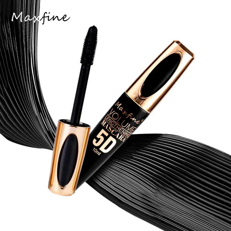 5D Silk Mascara with Big Eyes, Strong and Lasting Black Content and Length, Waterproof and Non-caking, and Prolonged Mascara. High Class Cosmetics