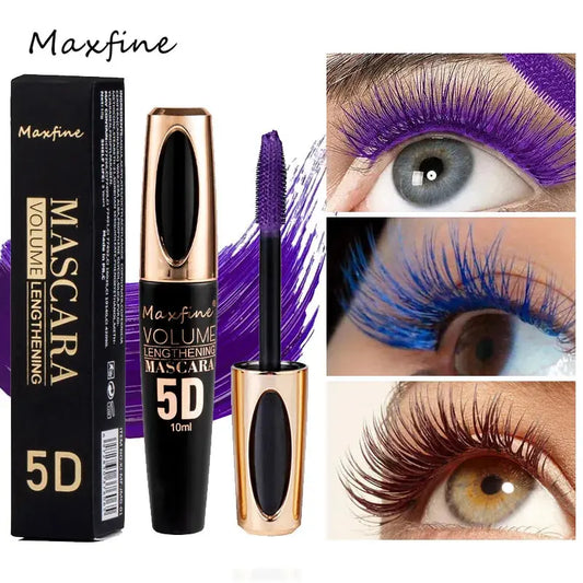5D Silk Mascara with Big Eyes, Strong and Lasting Black Content and Length, Waterproof and Non-caking, and Prolonged Mascara. High Class Cosmetics