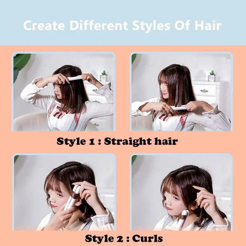 Mini Hair-Straightener Curly and Straight Hair Supplies Thermostatic Electric Ceramic Curling Iron National standard double flat High Class Cosmetics