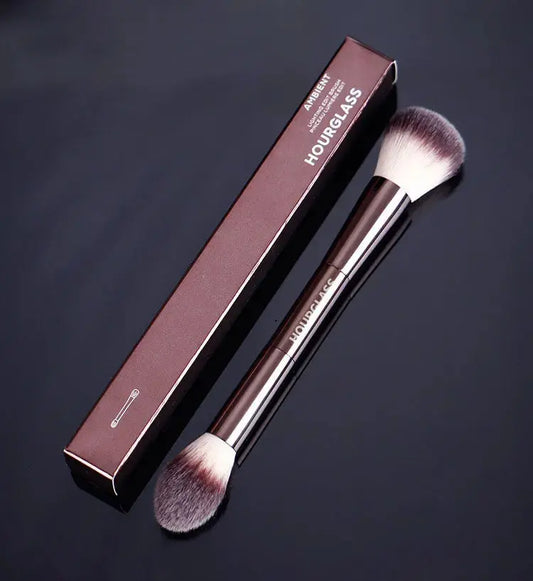 Makeup brush, powder brush, blush brush, loose powder brush, exquisite professional metal handle, double-head design, with box High Class Cosmetics