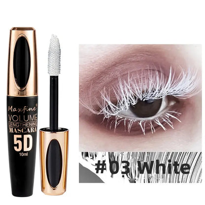 5D Silk Mascara with Big Eyes, Strong and Lasting Black Content and Length, Waterproof and Non-caking, and Prolonged Mascara. High Class Cosmetics