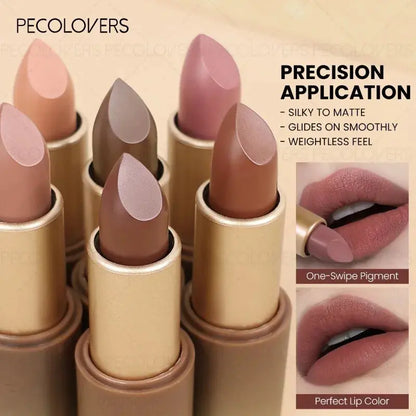 1pcs Multi-color Lipstick, Brown Lip Gloss, Waterproof and Long-lasting, Full and Charming Lips, Lip Cosmetics High Class Cosmetics
