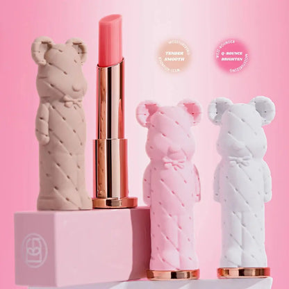 Beauty Glazed Bear Moisturizing Lipstick,Colored Lip Balm,Nourishing Lip stick,Easy To Color,Watery High Class Cosmetics
