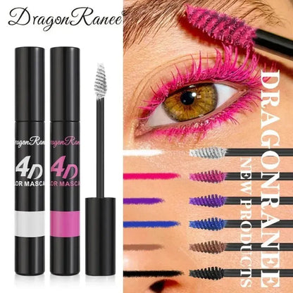 Colored Mascara Makeup 4D Silky Natural Long Eyelashes Mascara Waterproof Long-lasting Extension Thick Lasting Curling Mascara High Class Cosmetics