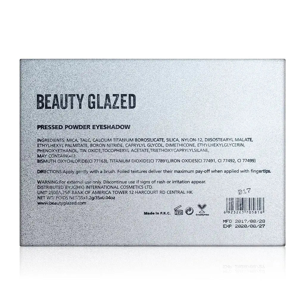 BEAUTY GLAZED Impressed Me Perfect 35 Colors Matte Shimmer Waterproof Longlasting Makeup Palette High Class Cosmetics