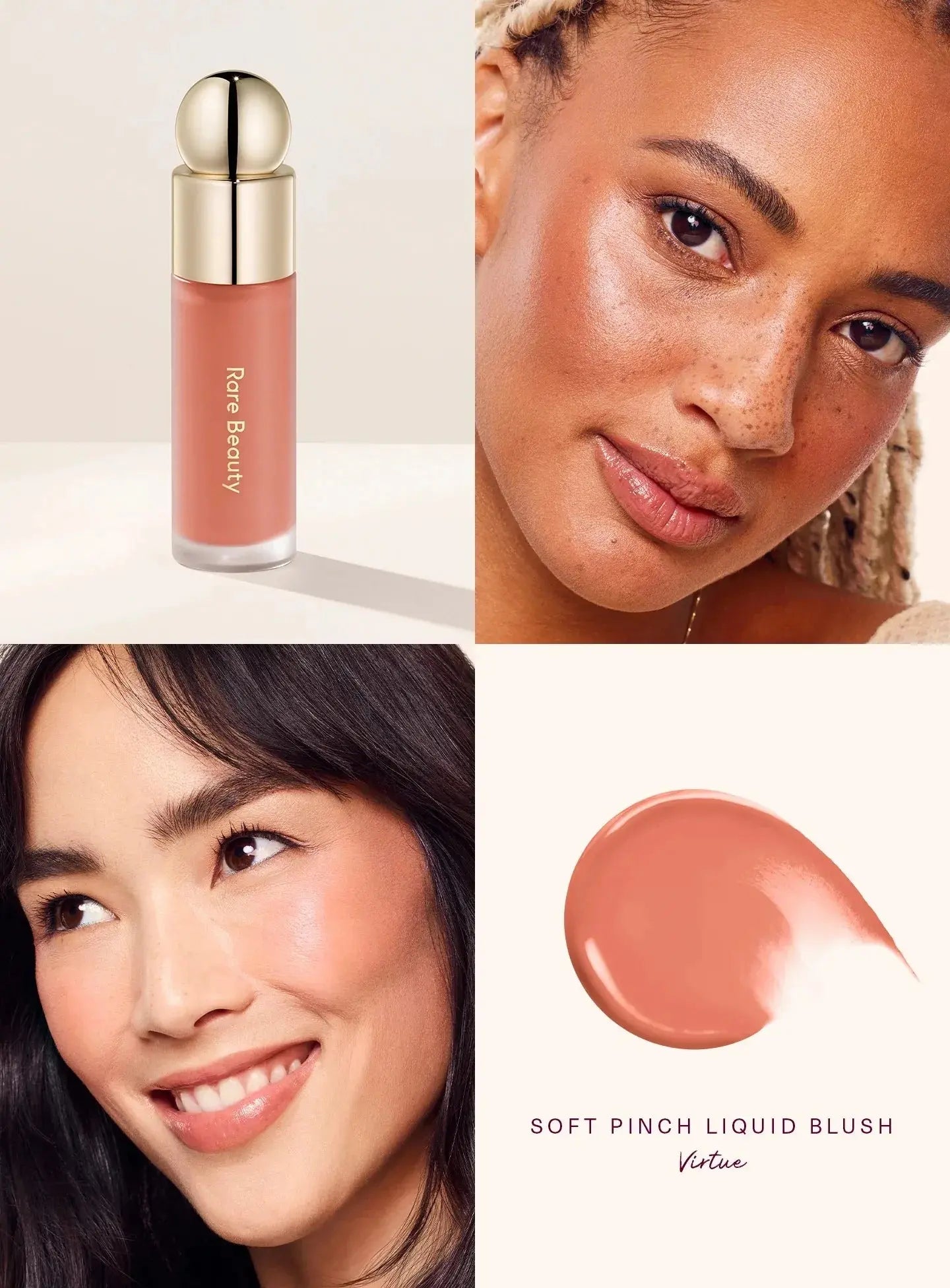Rare Beauty Soft Pinch Tinted Lip Oil Stain Lip Gloss Delight Hope Happy Wonder Liquid Blush Makeup Cosmetics Face Eye Blusher High Class Cosmetics