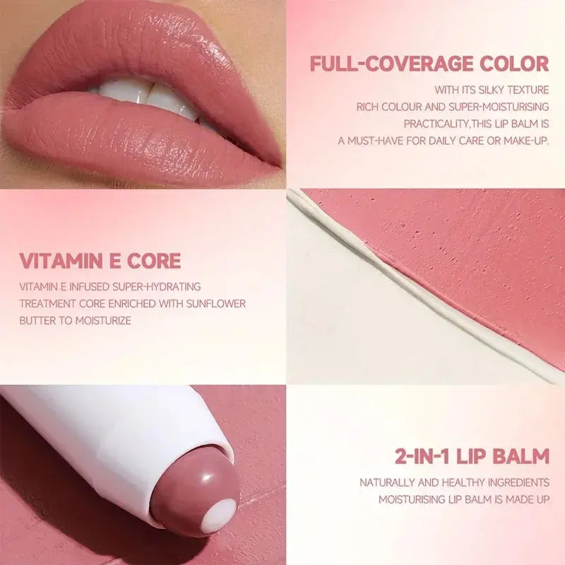 Nude Sandwich Lipstick Cute Moisturizing Long-lasting Non-stick Cup Lip Glaze Makeup Lip Balm Moisturizing Lip Gloss Base High Class Cosmetics