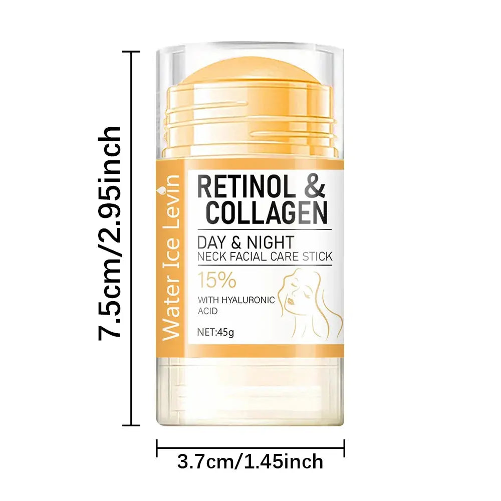 Retinol and Collagen Facial Neck Cream, Lifting Neck, Firming and Moisturizing Skin, Powerful Moisturizing Neck and Facial Skin, Brightening Neck Texture High Class Cosmetics