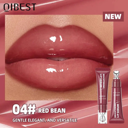 QIBEST Mirror Pearl Lipgloss Long Lasting Moisturizing Lipstick Shine Glitter Lip Glaze Non Stick Cup Jelly Pout Lip Tint Makeup High Class Cosmetics