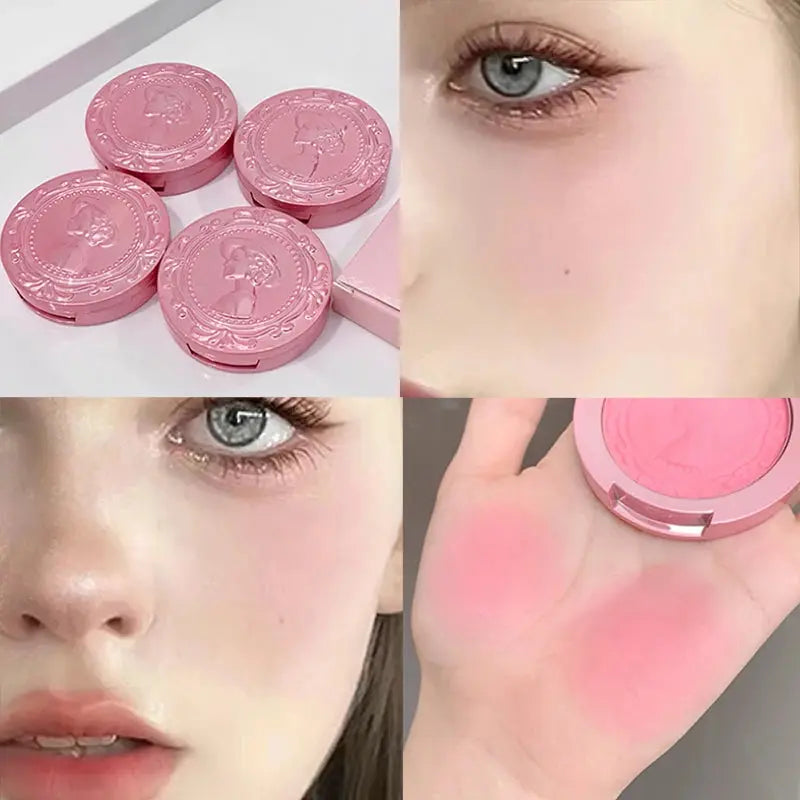 Three dimensional relief mist Color blush natural tender delicate hold makeup low saturation female blush cream High Class Cosmetics