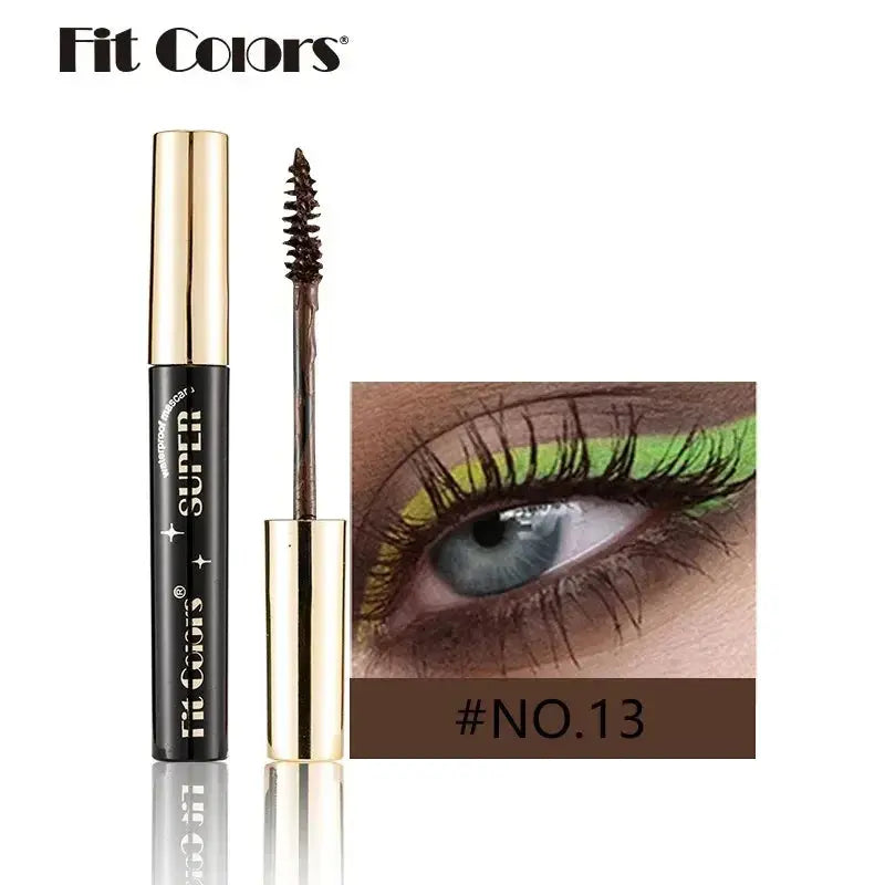Colored Mascara Makeup 4D Silky Natural Long Eyelashes Mascara Waterproof Long-lasting Extension Thick Lasting Curling Mascara High Class Cosmetics