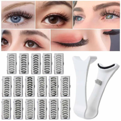 3D Natural Magnetic Eyelashes,With 5 Magnetic Lashes Shipping Box Eyelashes Handmade False Gift Reusable Support Drop Magne T6N2 High Class Cosmetics
