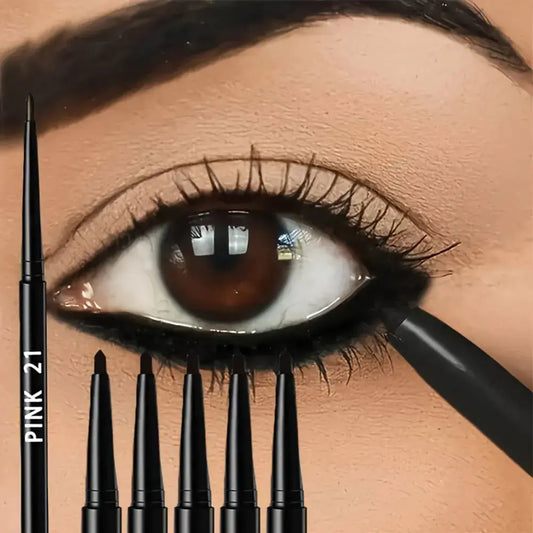 5-Pack Waterproof & Sweat-Proof Black Eyeliner Pencil -Long-Lasting, Smudge-ProofFor Bold Eye Makeup, EasyGlide Formula for Perf High Class Cosmetics