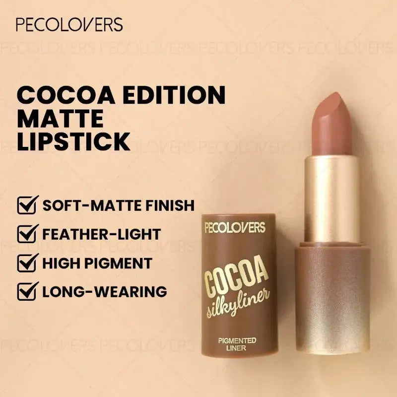 1pcs Multi-color Lipstick, Brown Lip Gloss, Waterproof and Long-lasting, Full and Charming Lips, Lip Cosmetics High Class Cosmetics