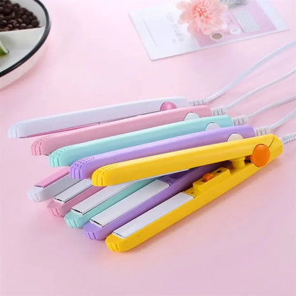 Mini Hair-Straightener Curly and Straight Hair Supplies Thermostatic Electric Ceramic Curling Iron National standard double flat High Class Cosmetics