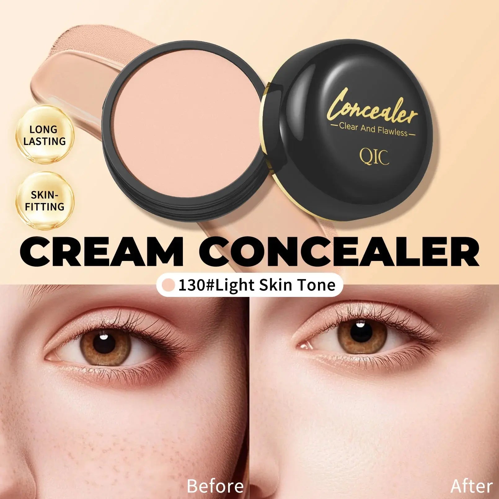 Waterproof Full Coverage Concealer for Tattoos, Scars - Natural Finish Foundation for All Skin Tones & Types High Class Cosmetics