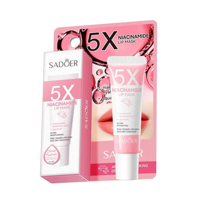 5X Niacinamide Plumping Lip Mask – Intense Hydration & Anti-Dryness for Soft, Pink Lips | Care Chapped Lips Overnig 10g/pc High Class Cosmetics