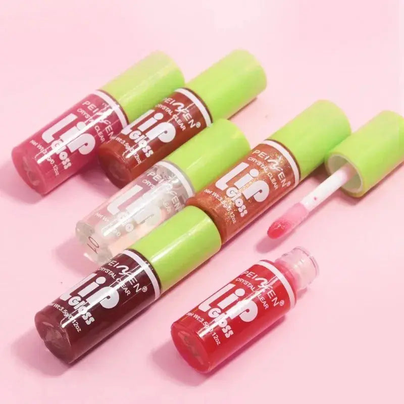 6PCS Moisturizing Lip Gloss Transparent Lip Oil Hydrating Lip Glaze Lip Plumper Hydrating Make Up Liquid Lipstick Lips Cosmetics High Class Cosmetics
