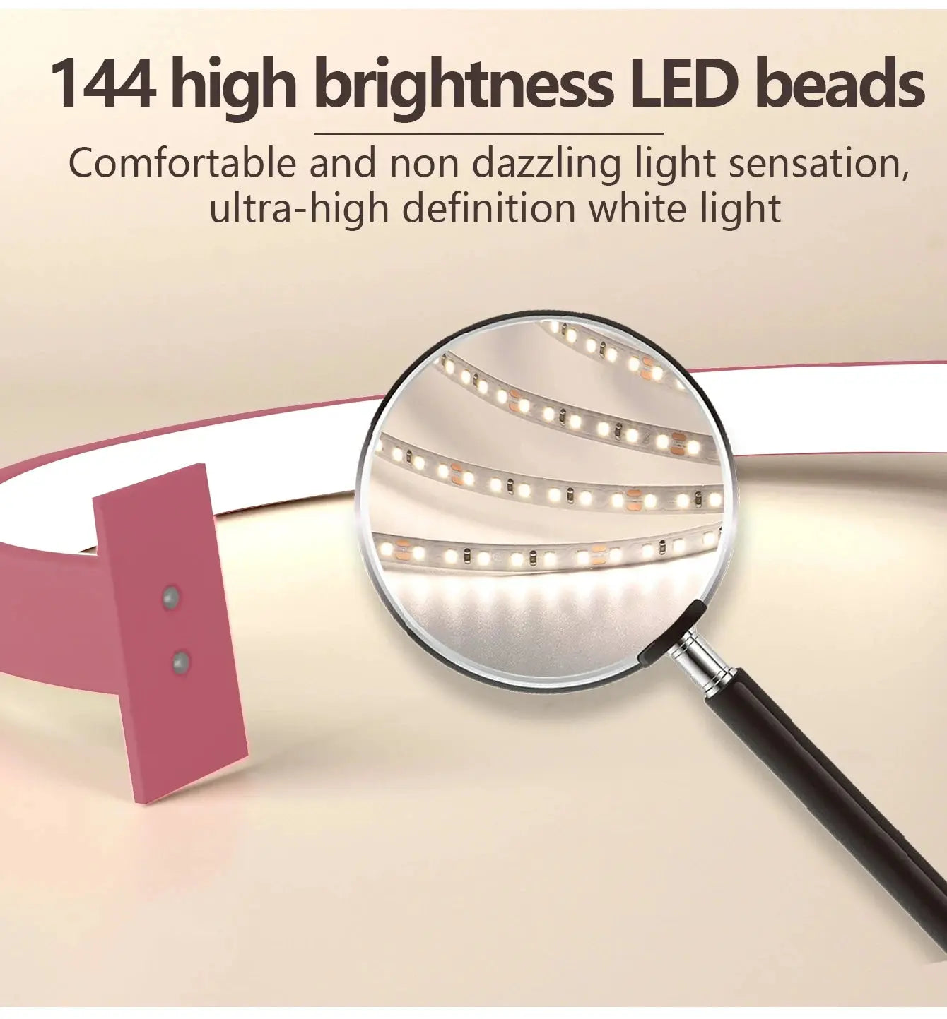 Nail Lamp LED Half Moon Beauty and Brightening Beauty Salon Desktop Lamp Eyelash Beauty Makeup Eye Care Nail Art Special Lights High Class Cosmetics
