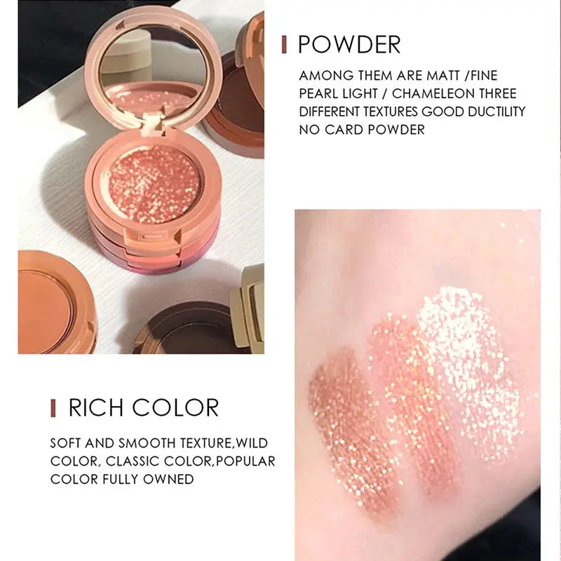 Tri-Color Eye Shadow, Matte Create Multi-Layered Eye Makeup High Class Cosmetics