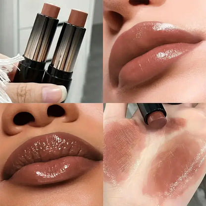 Lipstick red brown lipstick waterproof moisturizing mirror lipstick lip gloss natural long-lasting makeup Valentine's Day gift High Class Cosmetics
