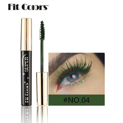 Colored Mascara Makeup 4D Silky Natural Long Eyelashes Mascara Waterproof Long-lasting Extension Thick Lasting Curling Mascara High Class Cosmetics