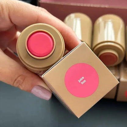 Rhod Pocket Blush LIP Stick Lip And Cheek Hydrating Stick Natural Rouge Powder Blush Cream Lipstick Cheek Easy To Apply Color High Class Cosmetics