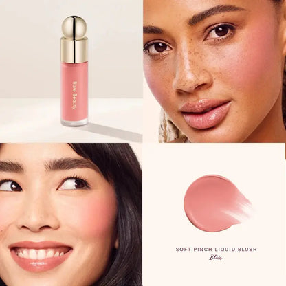 Rare Beauty Liquid Blush Silky and Glides On Smoothly Nature Long Lasting Plump Happy Hope Delight Stained Lipstick Gloss Makeup High Class Cosmetics