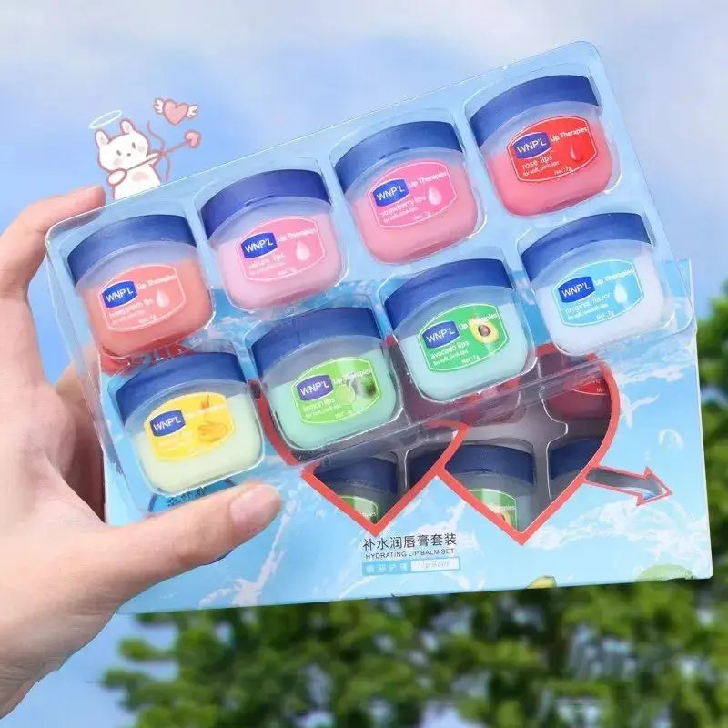 4/6/8pcs Moisturizing Lip Balm Set Whitening Moisturizing Base Natural Plant Base Moisturizing Crack Lip Care Jelly Moisturizer High Class Cosmetics