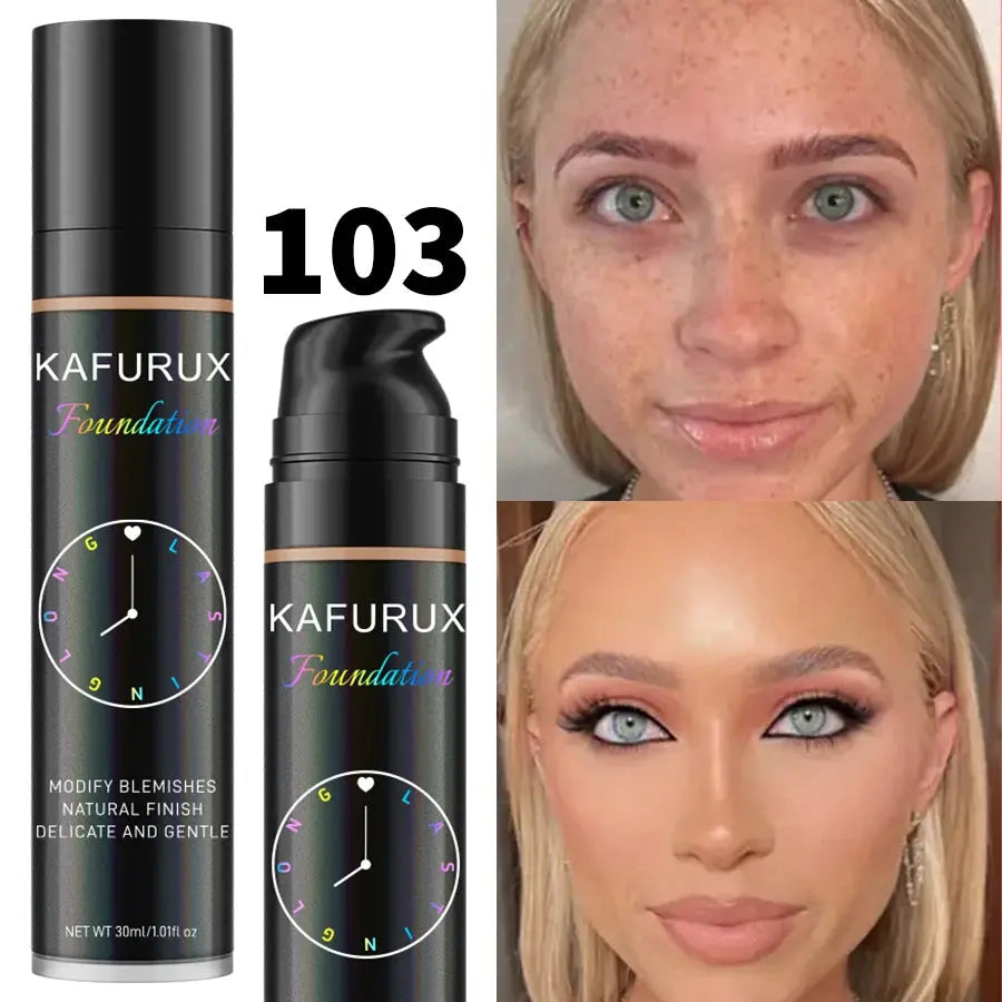 8 colors Liquid Foundation Effective Concealer Waterproof Sweat-resistant Face Korean Makeup Porfession Face Base Cosmetics Gift High Class Cosmetics