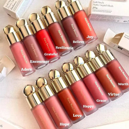 Rare Beauty Serene Gentle Mellow Solac Liquid Bronzer Shade Face Contour Smooth Highlight Mirror Lasting Natural Shadow Makeup High Class Cosmetics