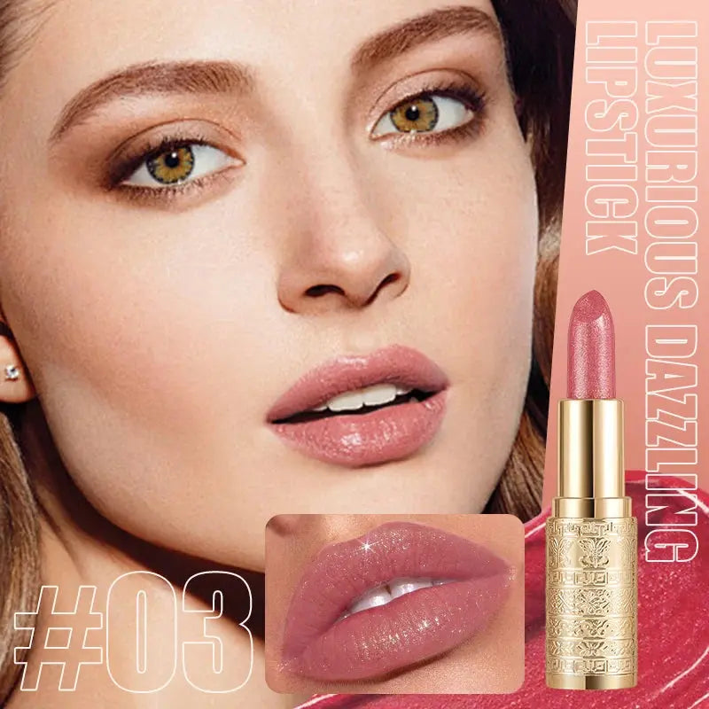 Shining lipstick, long-lasting formula, vibrant colors, easy to apply, suitable for beginners, creating amazing lip makeup High Class Cosmetics