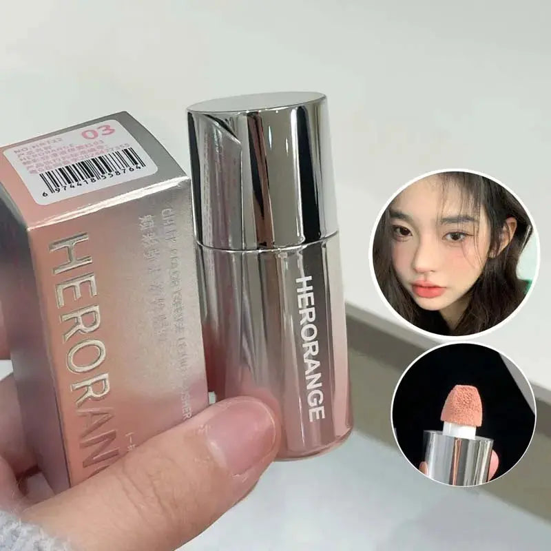 Korean Liquid Powder Blusher Natural Enhancement Color Low Saturation Matte Multi-purpose Powder Blusher Liquid Water Gloss High Class Cosmetics