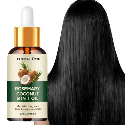 Rosemary Oil Hair Essential Coconut Oil Improve Hair Loss And Nourishes Strengthen Hair Roots Scalp Treatment Hair Care High Class Cosmetics