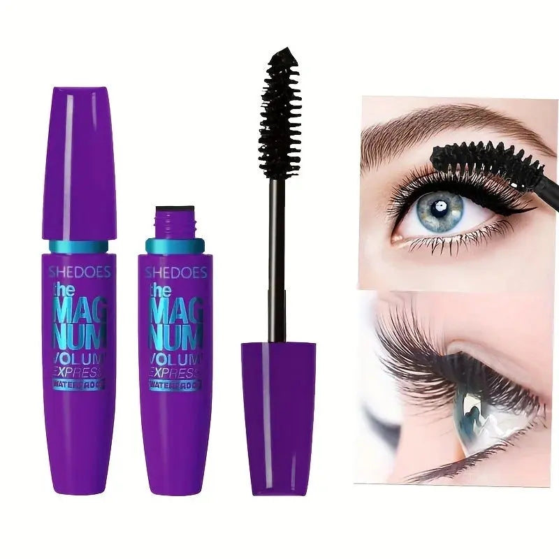 4D Black Mascara Thickening, Lengthening, Curling, Waterproof Liquid Fiber Mascara High Class Cosmetics