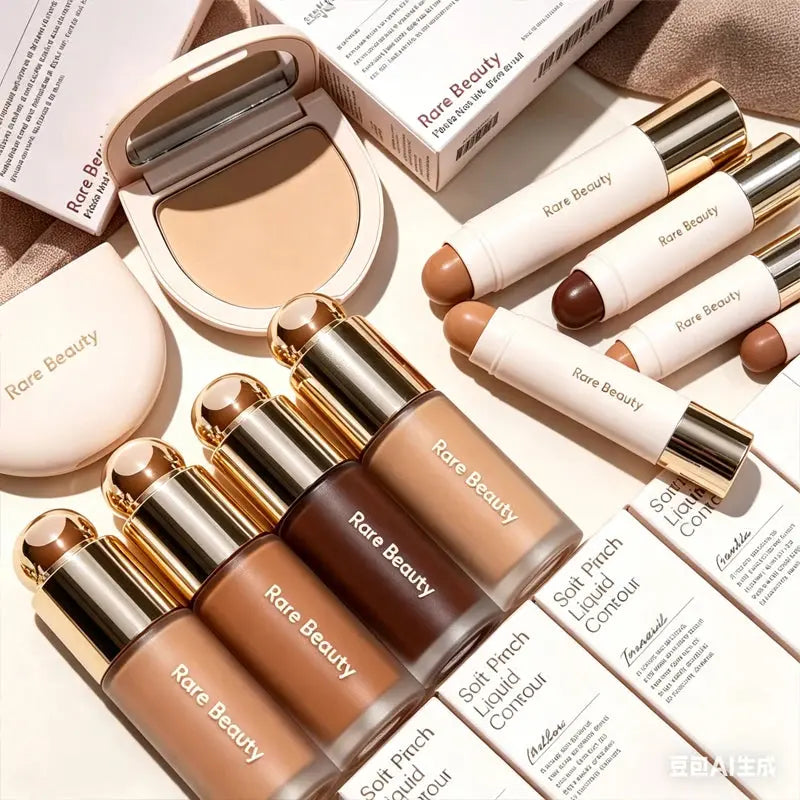 Original Rare Beauty 3D Face Contour Liquid Bronzer Shade Smooth Highlight Mirror Lasting Natural Nose Shadow Waterproof Makeup High Class Cosmetics