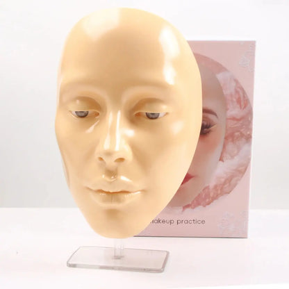 Makeup Full Face Practice Model 5D Silicone Bionic Skin Mannequin Eye eyebrow Eyelash Eyeshadow for beginner Makeup High Class Cosmetics